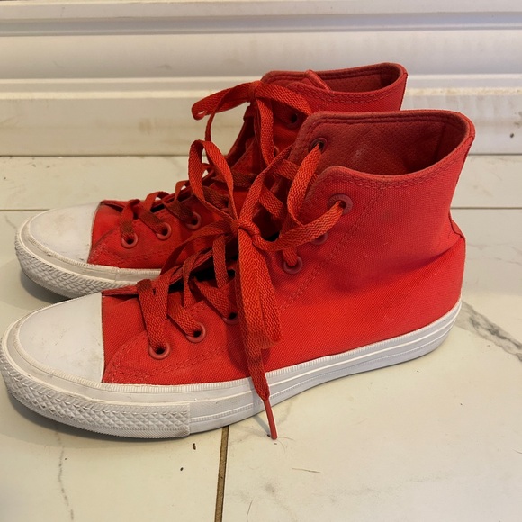 Converse Chuck Taylor 11 High Top Red Sz 8 - Picture 3 of 11
